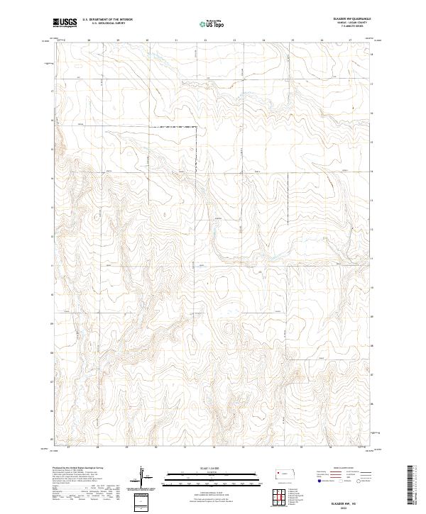 2022 Map of Elkader NW, 2022 Print