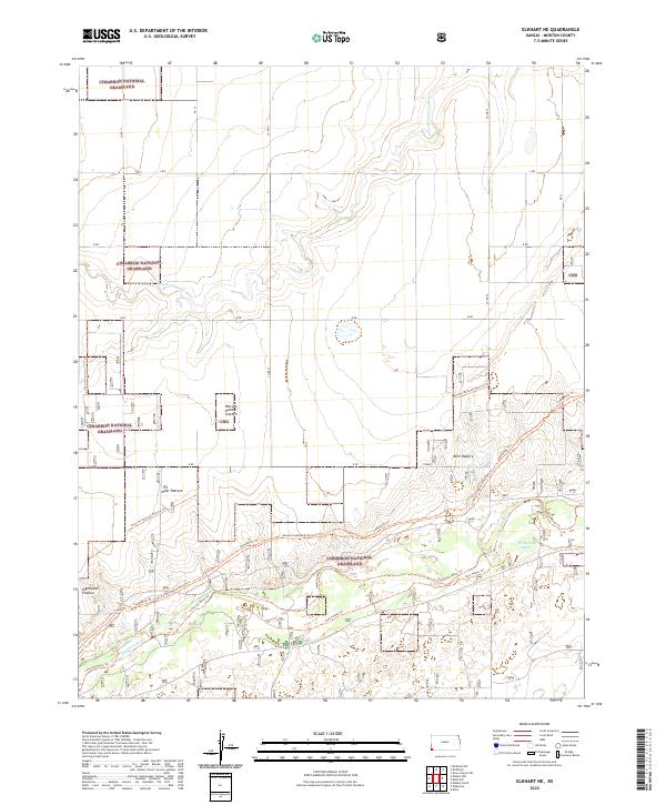 USGS Topographic Map – Elkhart NE
