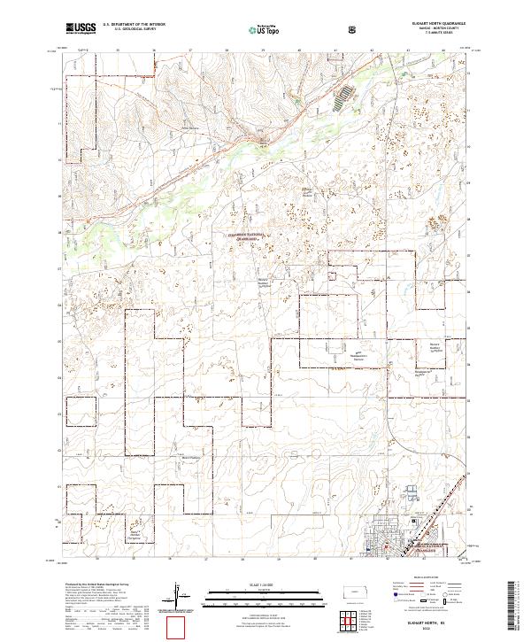 USGS Topographic Map – Elkhart North
