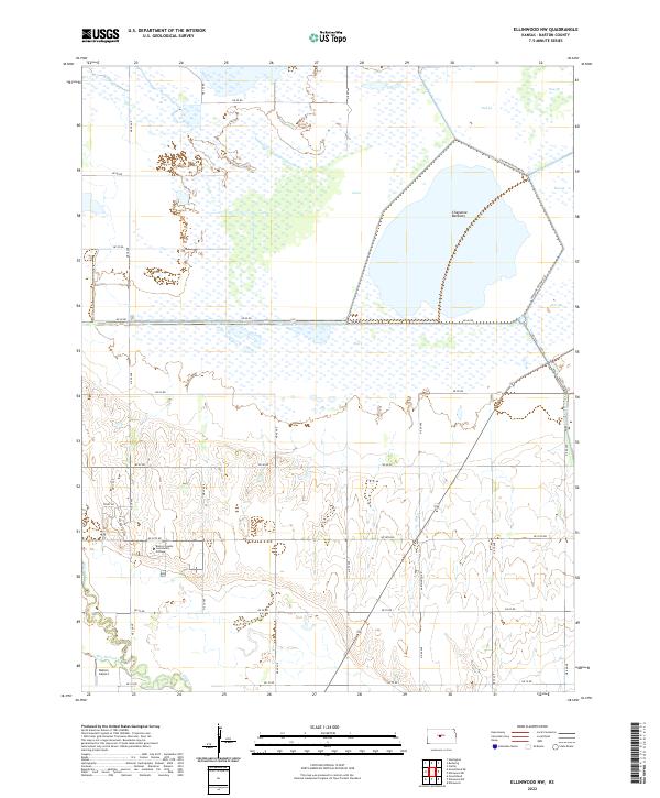 USGS Topographic Map – Ellinwood NW