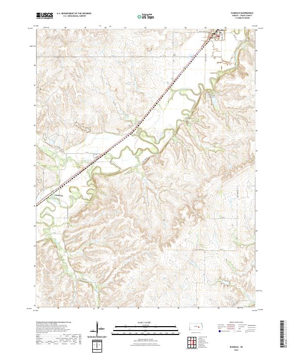 USGS Topographic Map – Elmdale