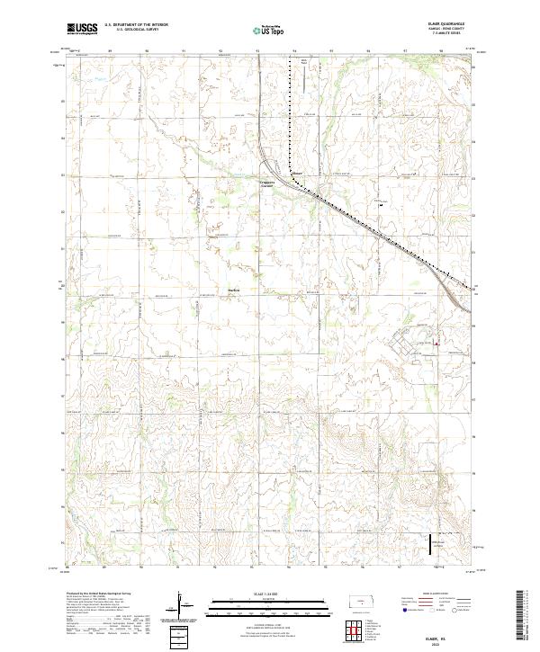 USGS Topographic Map – Elmer