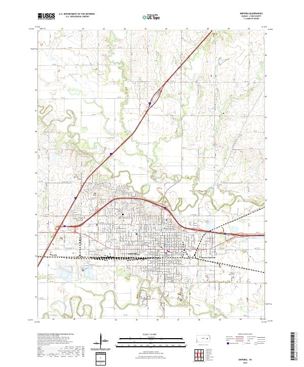 USGS Topographic Map – Emporia