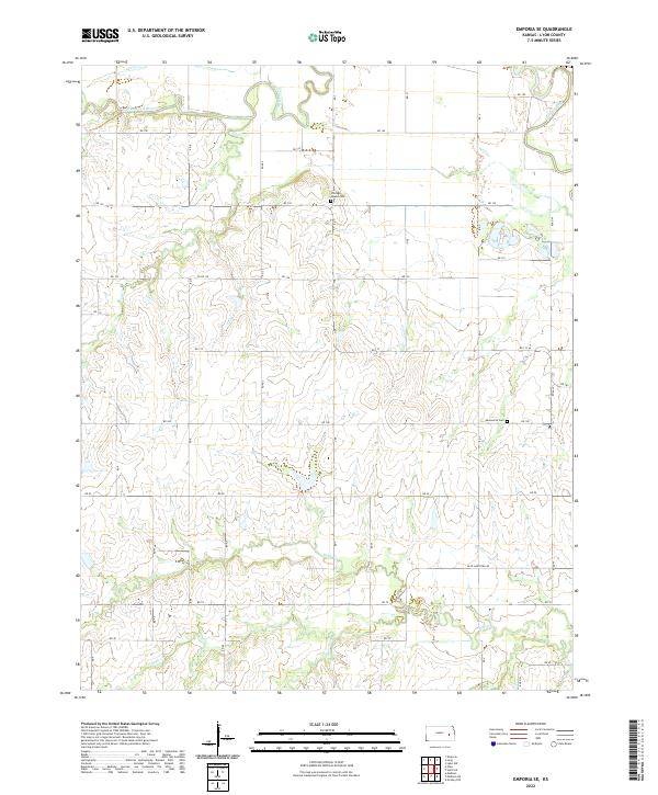 USGS Topographic Map – Emporia SE
