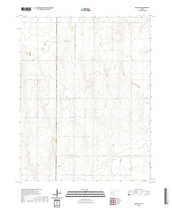 2022 Map of Ensign SW, 2022 Print