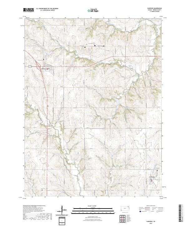 USGS Topographic Map – Fairview