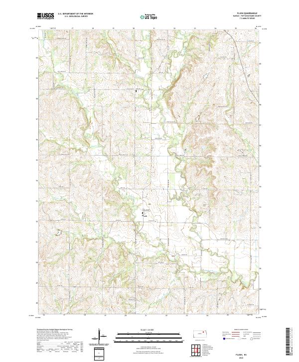 USGS Topographic Map – Flush