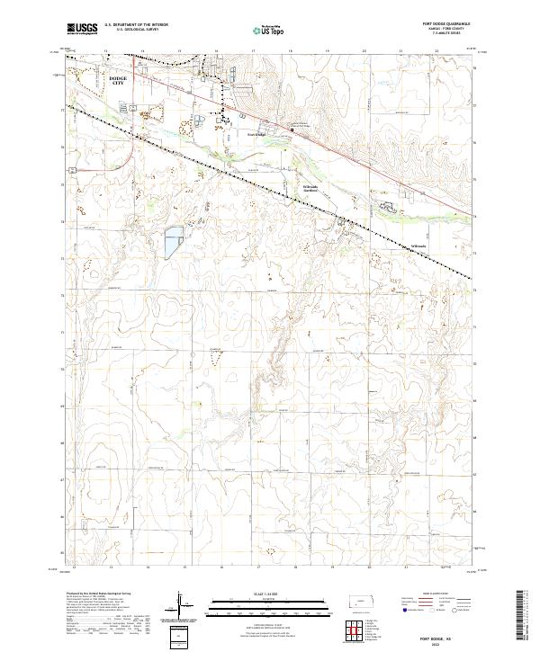 USGS Topographic Map – Fort Dodge