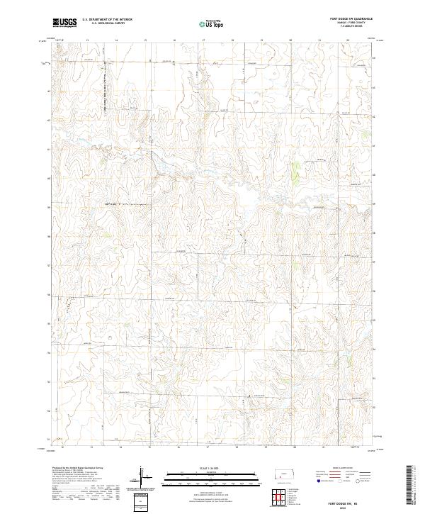 USGS Topographic Map – Fort Dodge SW