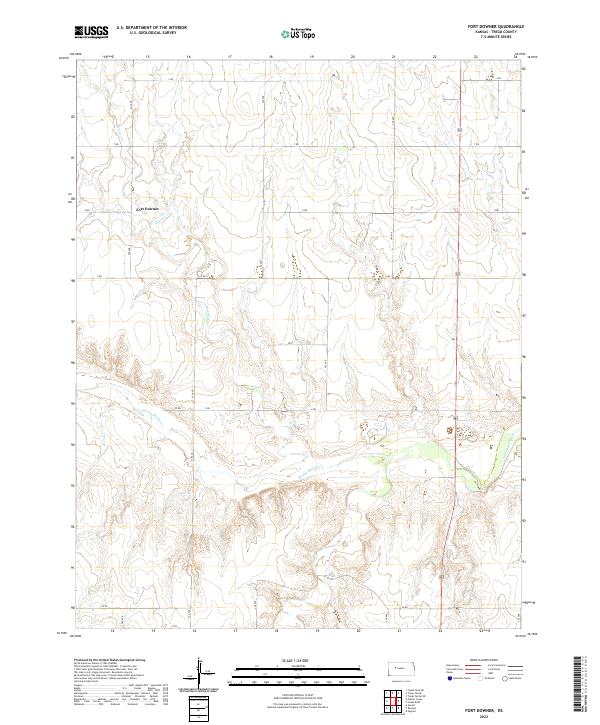 USGS Topographic Map – Fort Downer