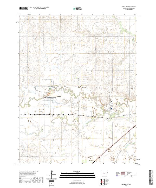 USGS Topographic Map – Fort Larned