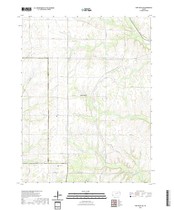USGS Topographic Map – Fort Riley NE