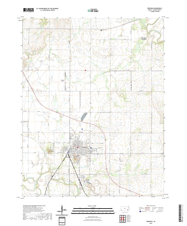 USGS Topographic Map – Fredonia