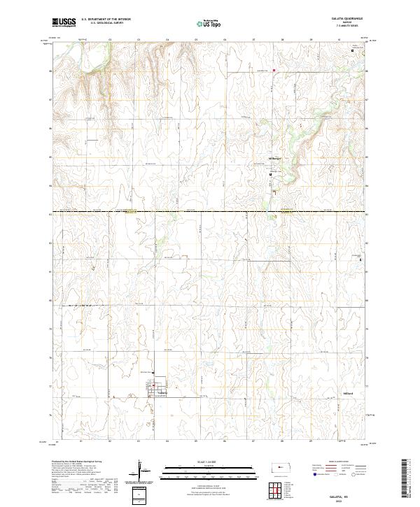 USGS Topographic Map – Galatia