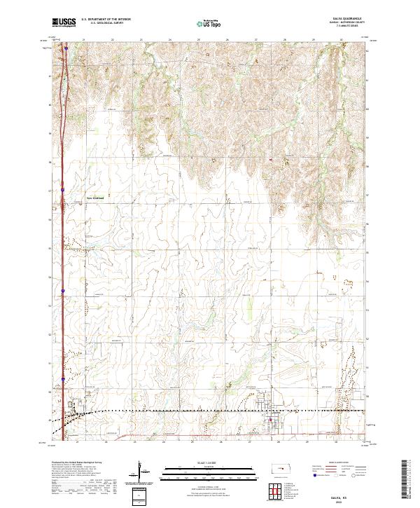 USGS Topographic Map – Galva