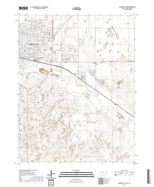 USGS Topographic Map – Garden City East