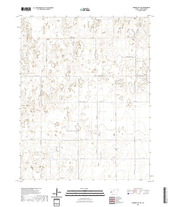 USGS Topographic Map – Garden City SW