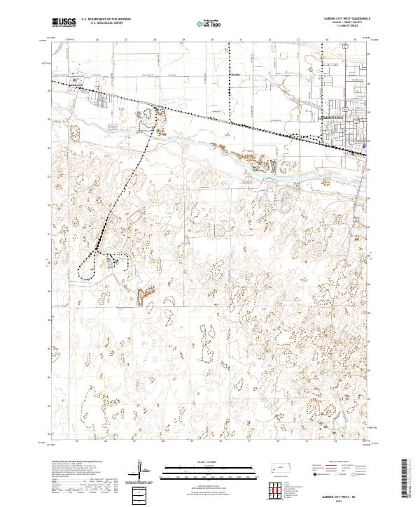 USGS Topographic Map – Garden City West