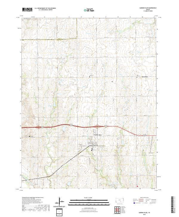USGS Topographic Map – Garden Plain
