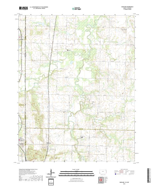 USGS Topographic Map – Garland