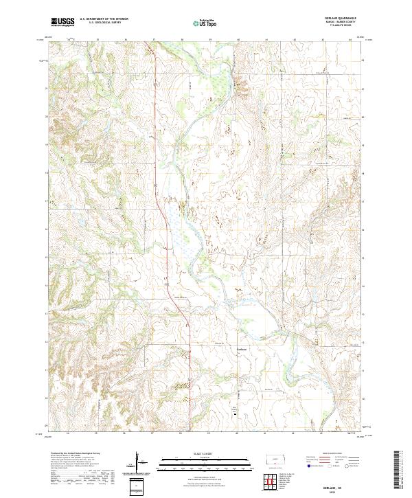 USGS Topographic Map – Gerlane