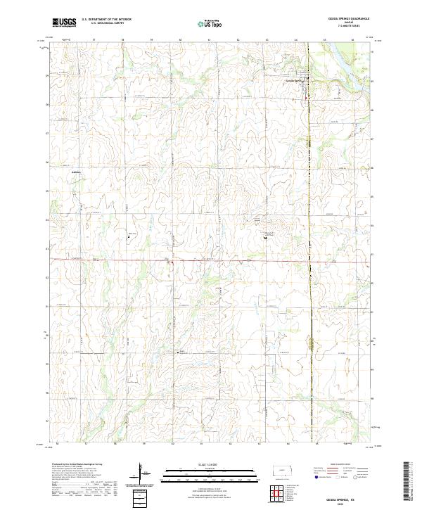 USGS Topographic Map – Geuda Springs