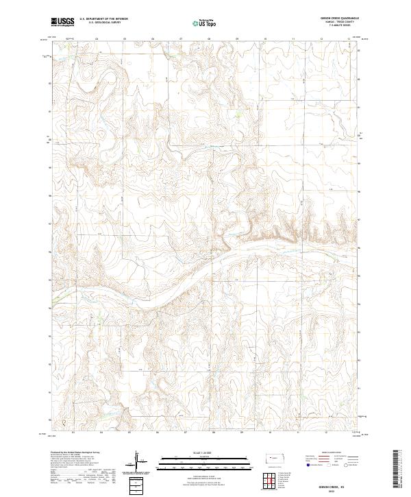 USGS Topographic Map – Gibson Creek