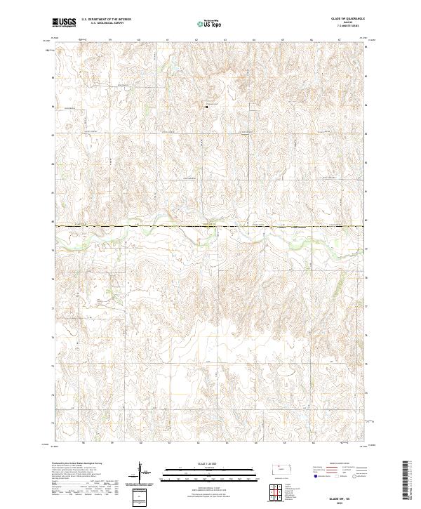 USGS Topographic Map – Glade SW