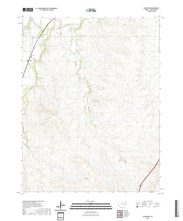USGS Topographic Map – Gladstone