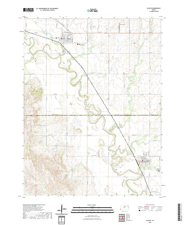 USGS Topographic Map – Glasco