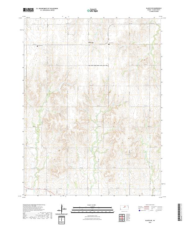 USGS Topographic Map – Glasco NE