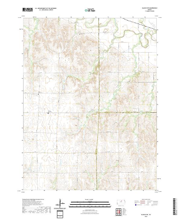 USGS Topographic Map – Glasco SW