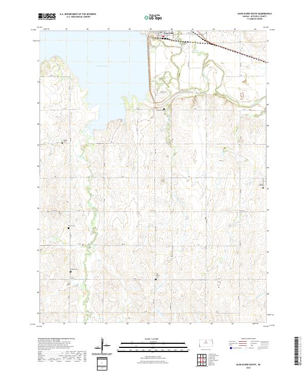 USGS Topographic Map – Glen Elder South