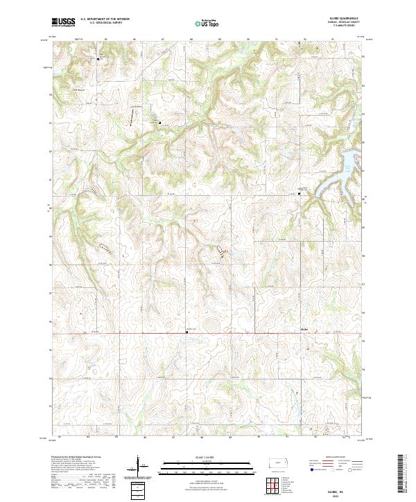 USGS Topographic Map – Globe