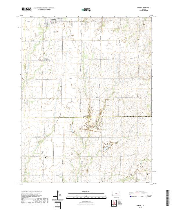 USGS Topographic Map – Goessel