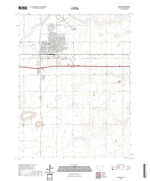 USGS Topographic Map – Goodland