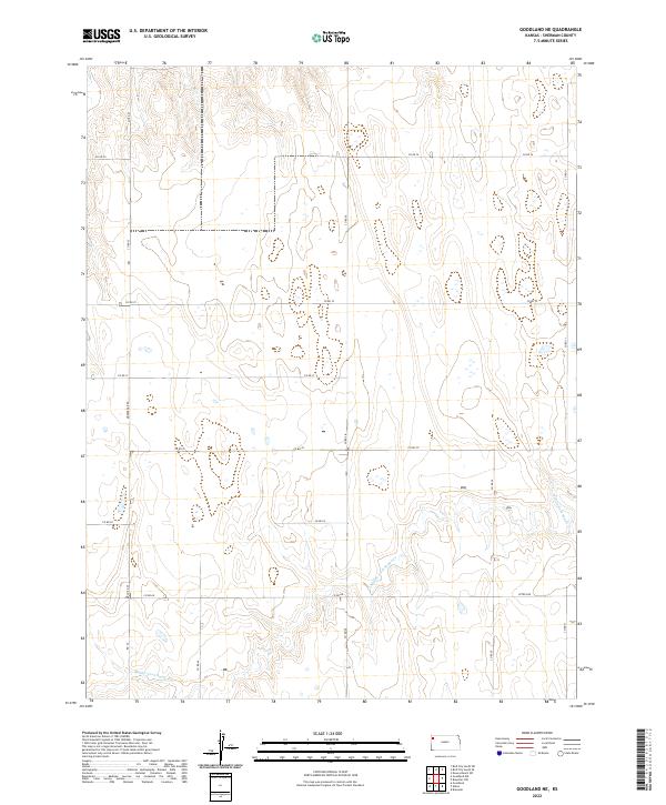 USGS Topographic Map – Goodland NE