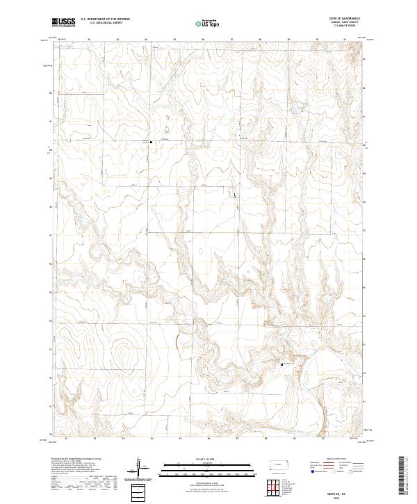 USGS Topographic Map – Gove SE