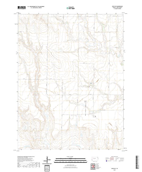 USGS Topographic Map – Gove SW