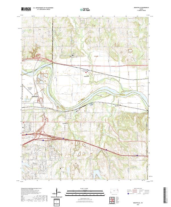 USGS Topographic Map – Grantville