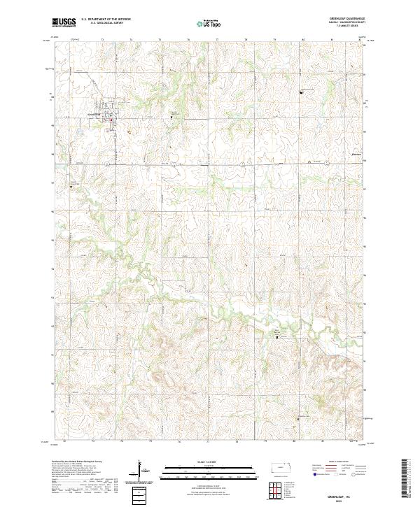 USGS Topographic Map – Greenleaf