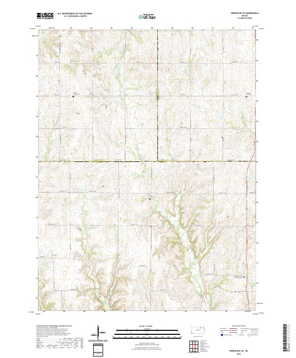 USGS Topographic Map – Greenleaf SE