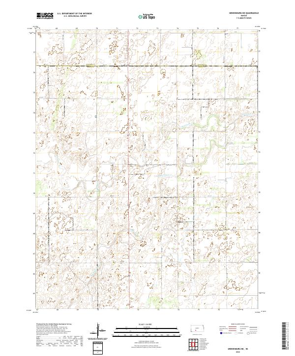 USGS Topographic Map – Greensburg NE