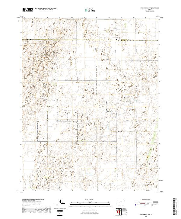 2022 Map of Greensburg NW, 2022 Print