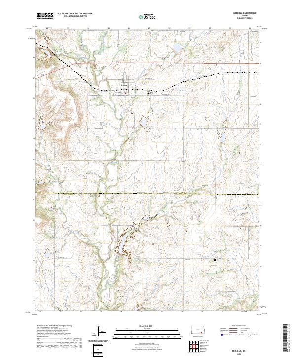 USGS Topographic Map – Grenola
