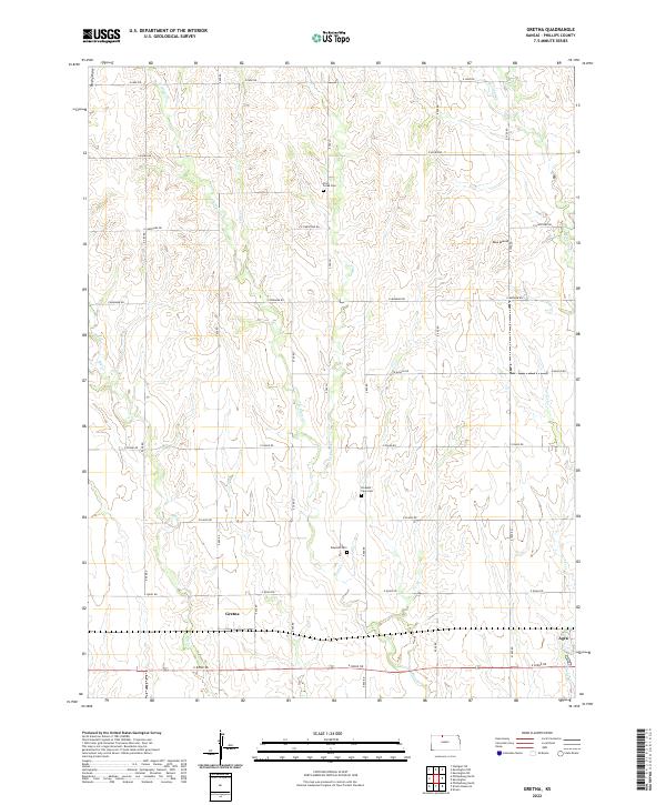 USGS Topographic Map – Gretna