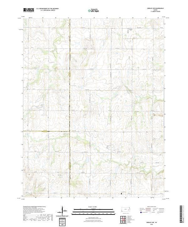 USGS Topographic Map – Gridley NW