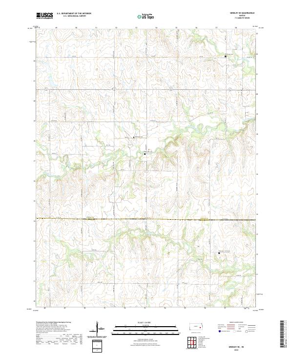 USGS Topographic Map – Gridley SE