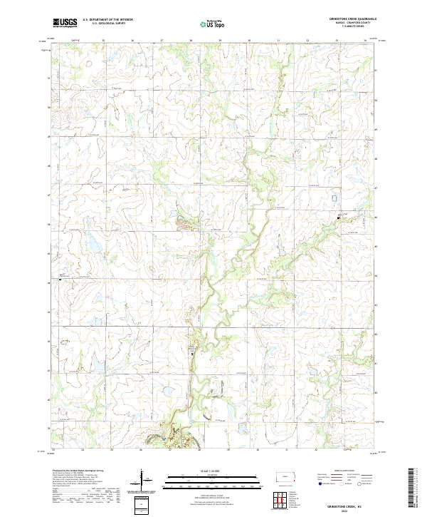 USGS Topographic Map – Grindstone Creek