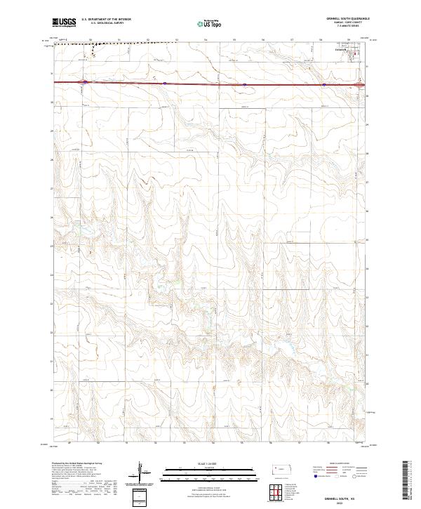USGS Topographic Map – Grinnell South
